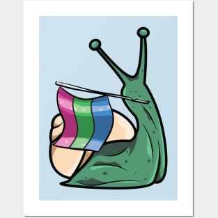 Pride Snail - Polysexual Posters and Art